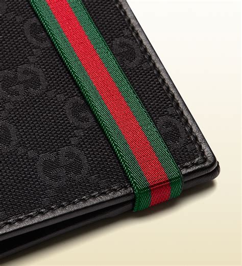 gucci mens designer wallet black|gucci men's wallet clearance.